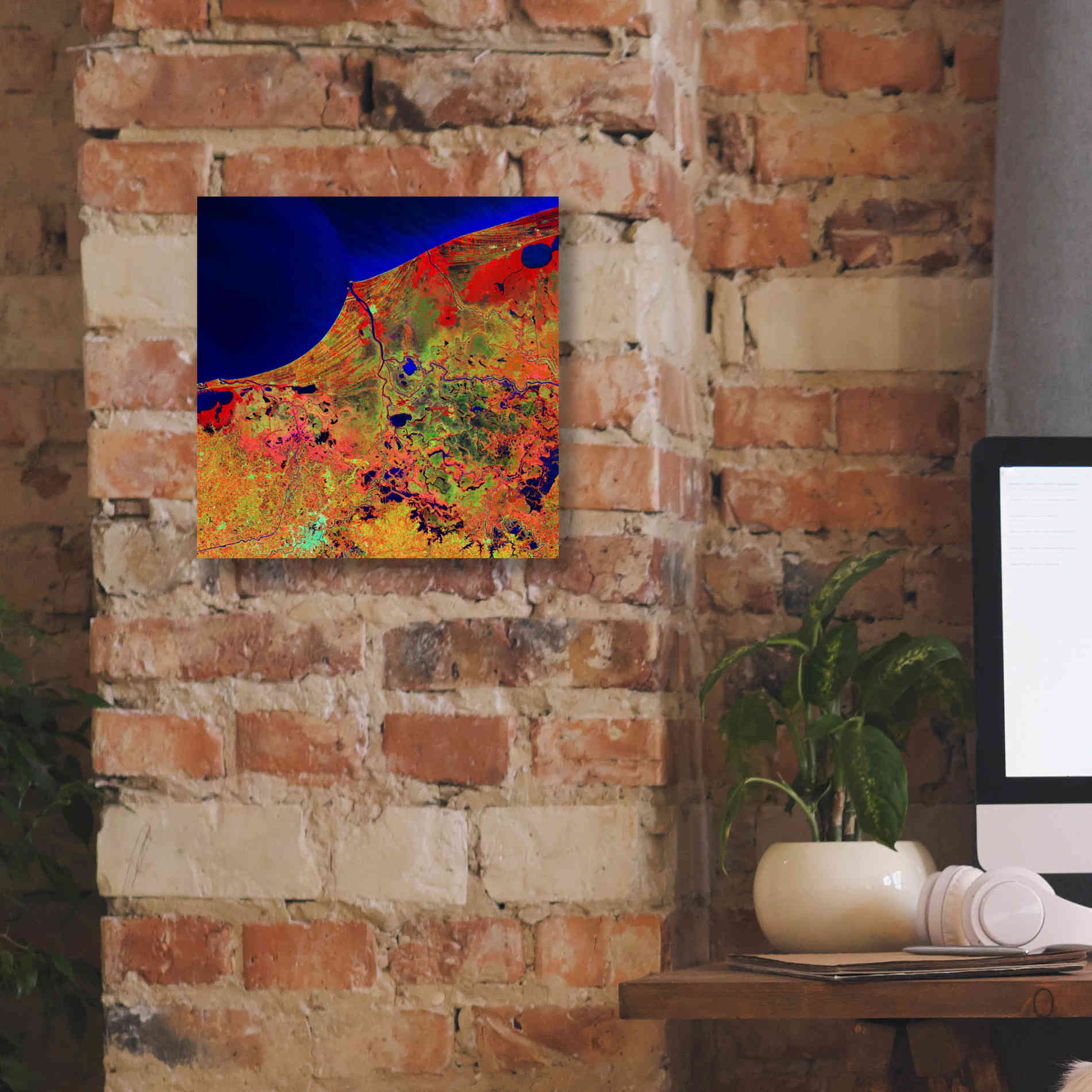 'Earth as Art: Mexico's Biosphere,' Canvas Wall Art,12 x 12