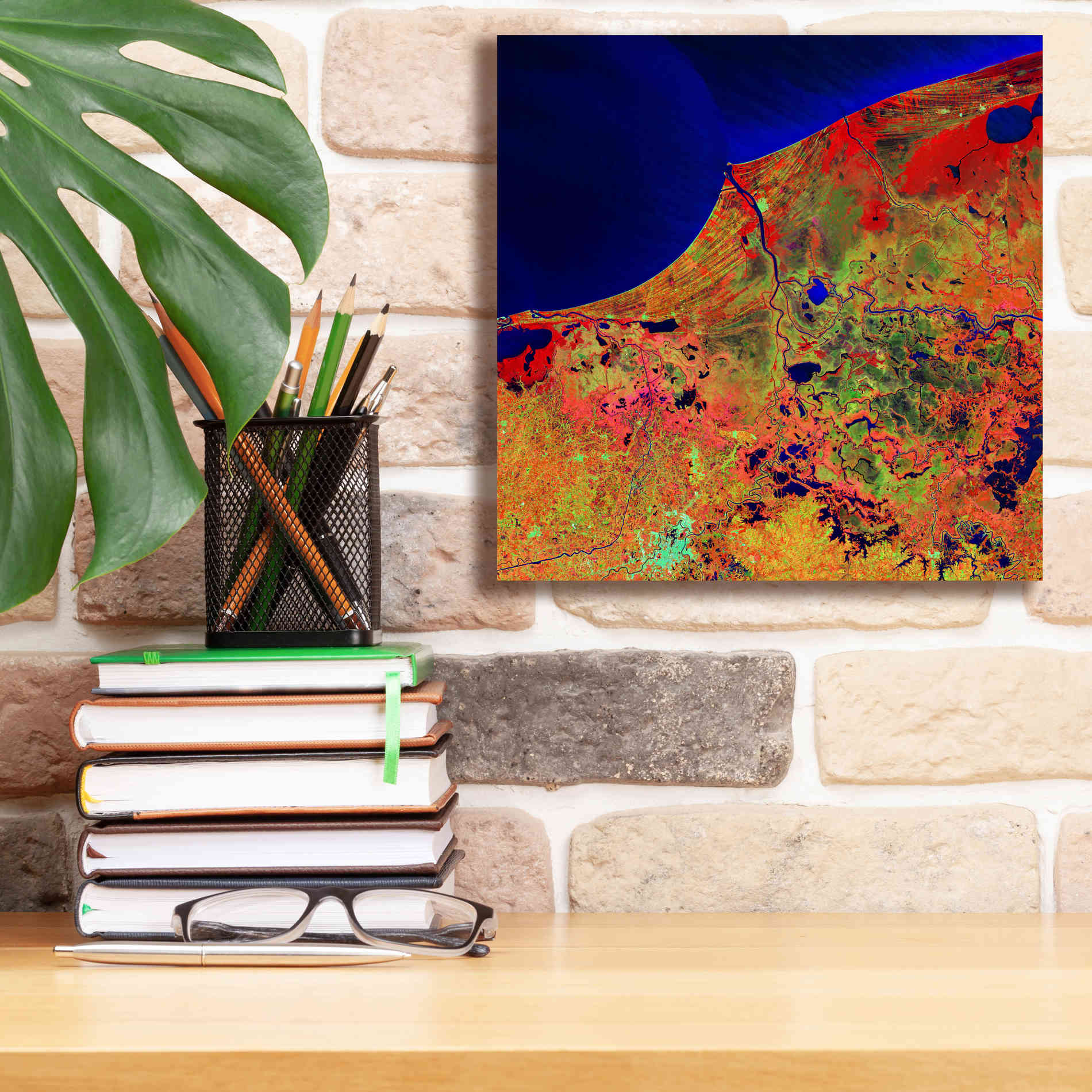 'Earth as Art: Mexico's Biosphere,' Canvas Wall Art,12 x 12