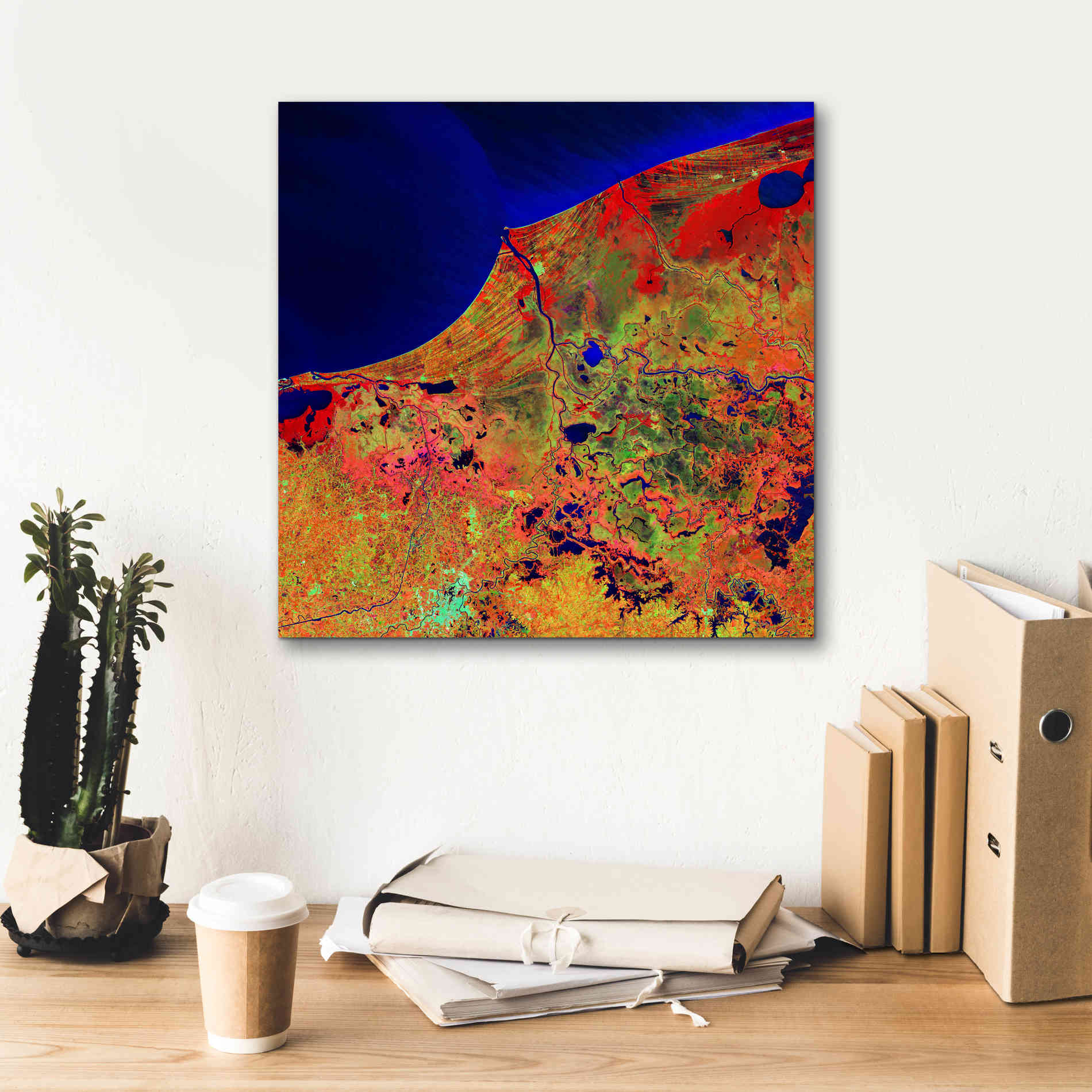 'Earth as Art: Mexico's Biosphere,' Canvas Wall Art,18 x 18