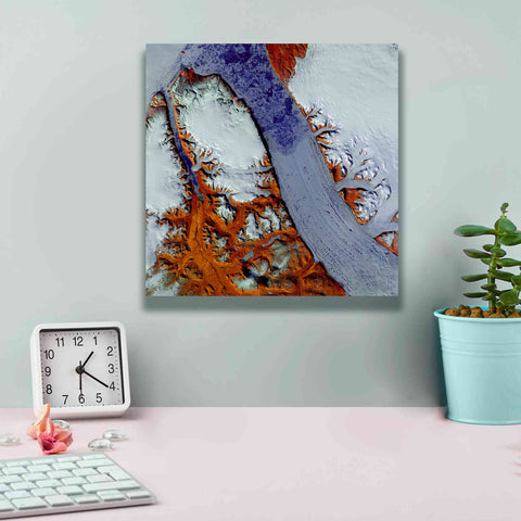 Image of 'Earth as Art: Petermann Glacier,' Canvas Wall Art,12 x 12