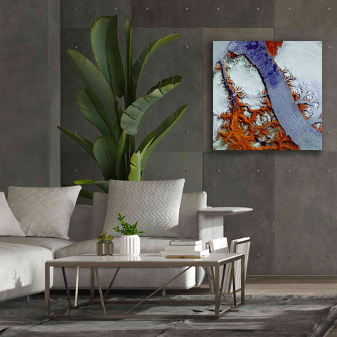 Image of 'Earth as Art: Petermann Glacier,' Canvas Wall Art,37 x 37