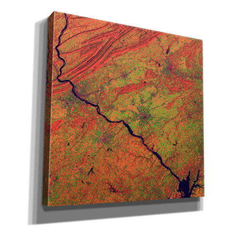 Image of 'Earth as Art: River and Ridge,' Canvas Wall Art,12x12x1.1x0,18x18x1.1x0,26x26x1.74x0,37x37x1.74x0