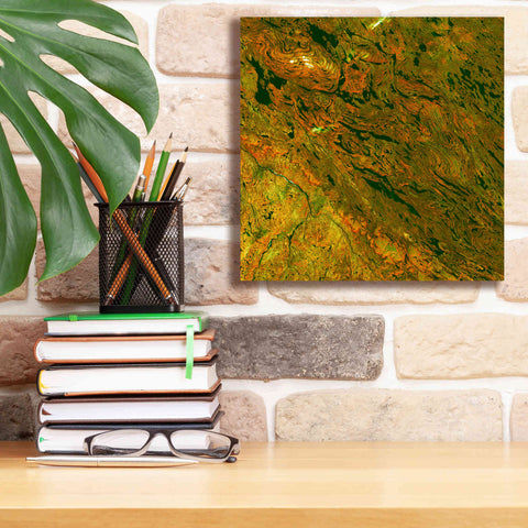 Image of 'Earth as Art: Rock Folding,' Canvas Wall Art,12 x 12