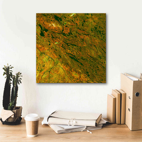 Image of 'Earth as Art: Rock Folding,' Canvas Wall Art,18 x 18