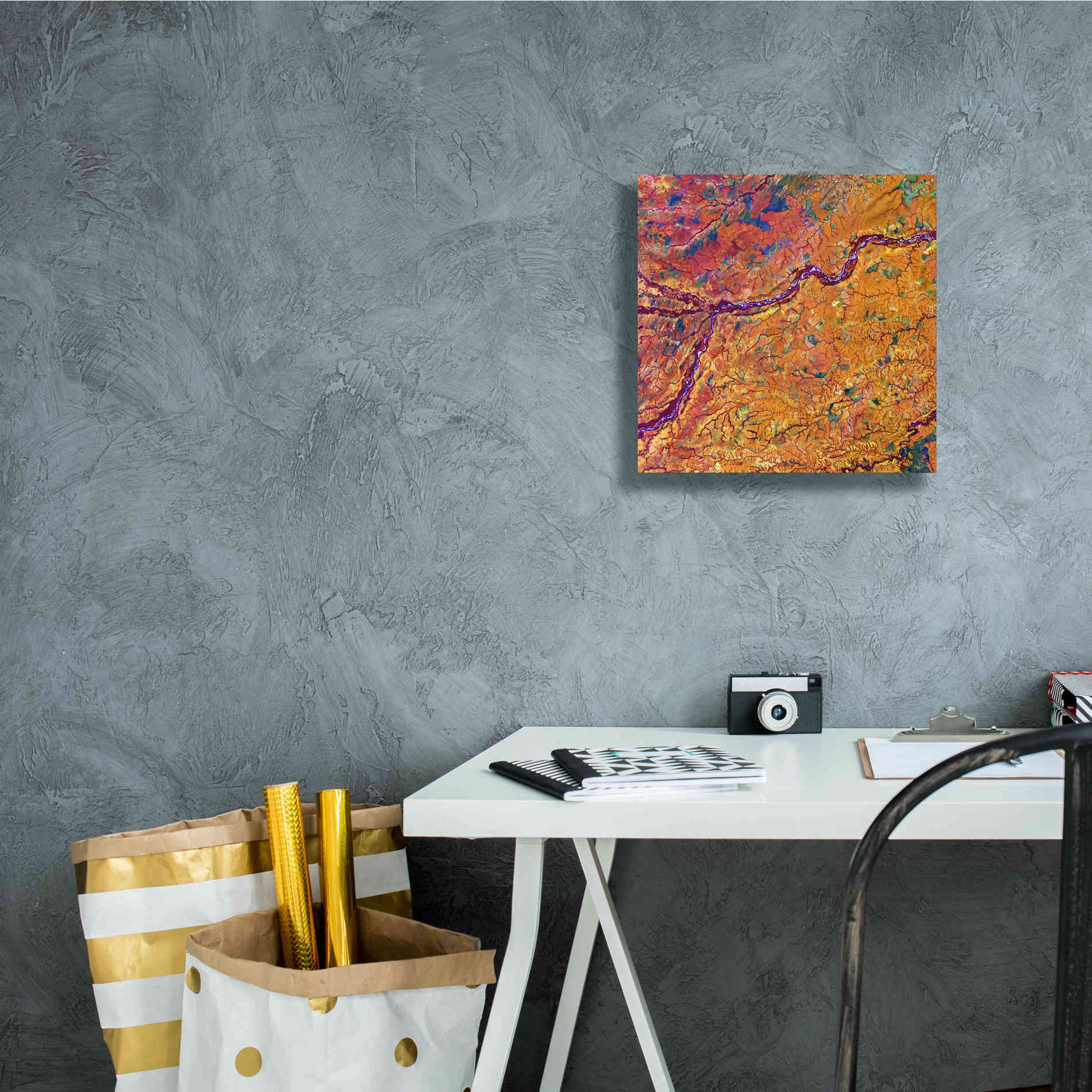 'Earth as Art: Capillaries,' Canvas Wall Art,12 x 12