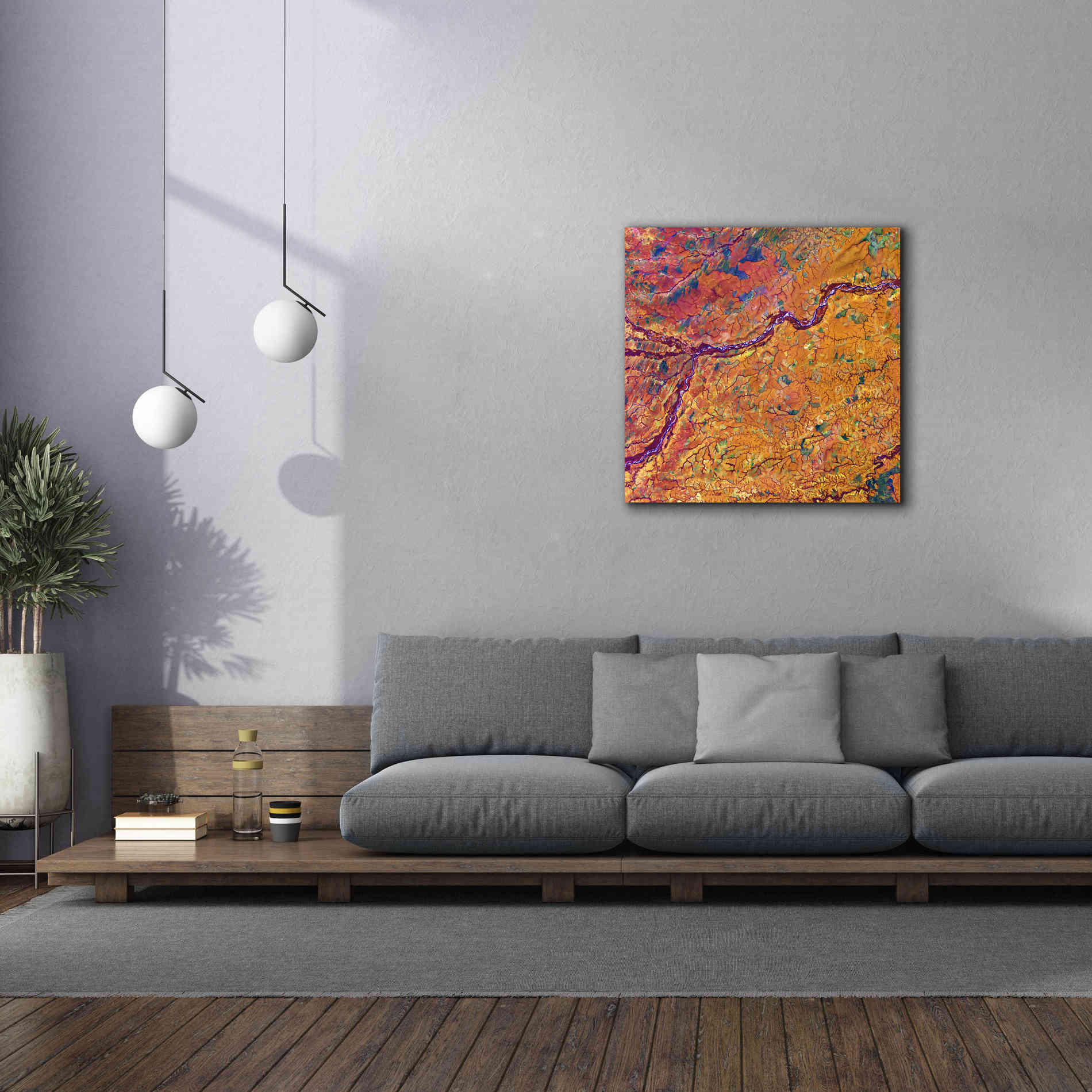 'Earth as Art: Capillaries,' Canvas Wall Art,37 x 37