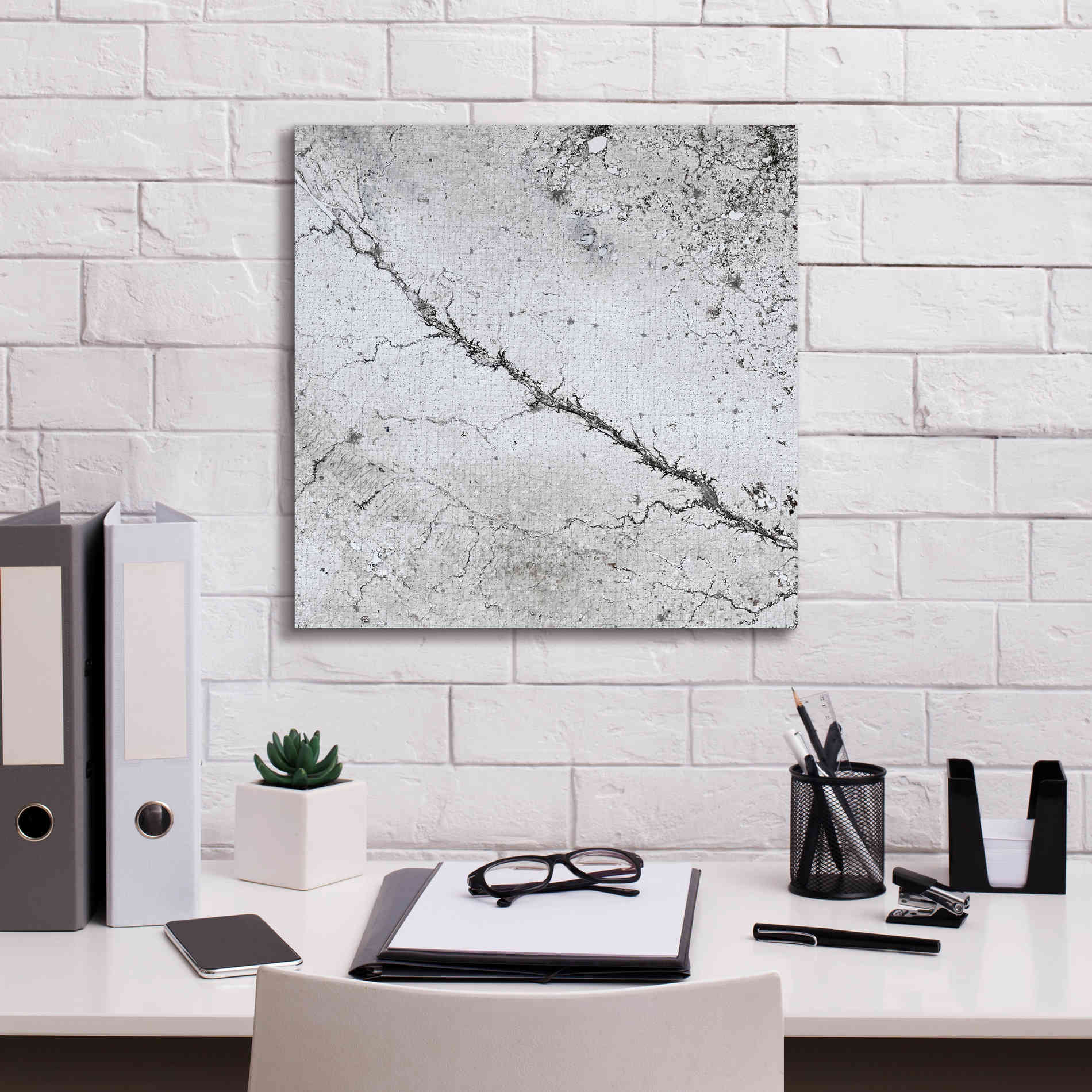 'Earth as Art: Bleak Midwinter,' Canvas Wall Art,18 x 18