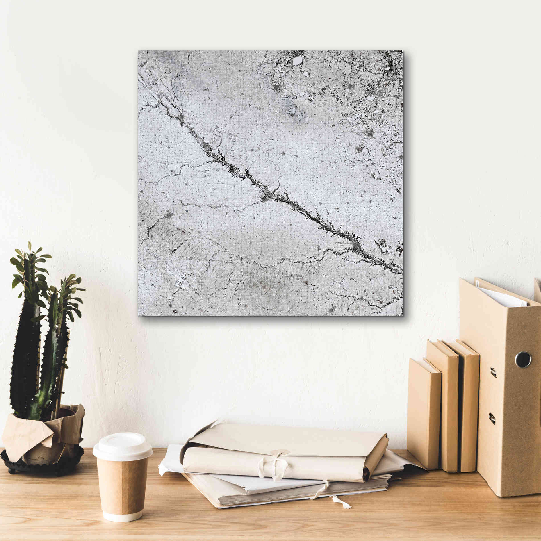 'Earth as Art: Bleak Midwinter,' Canvas Wall Art,18 x 18