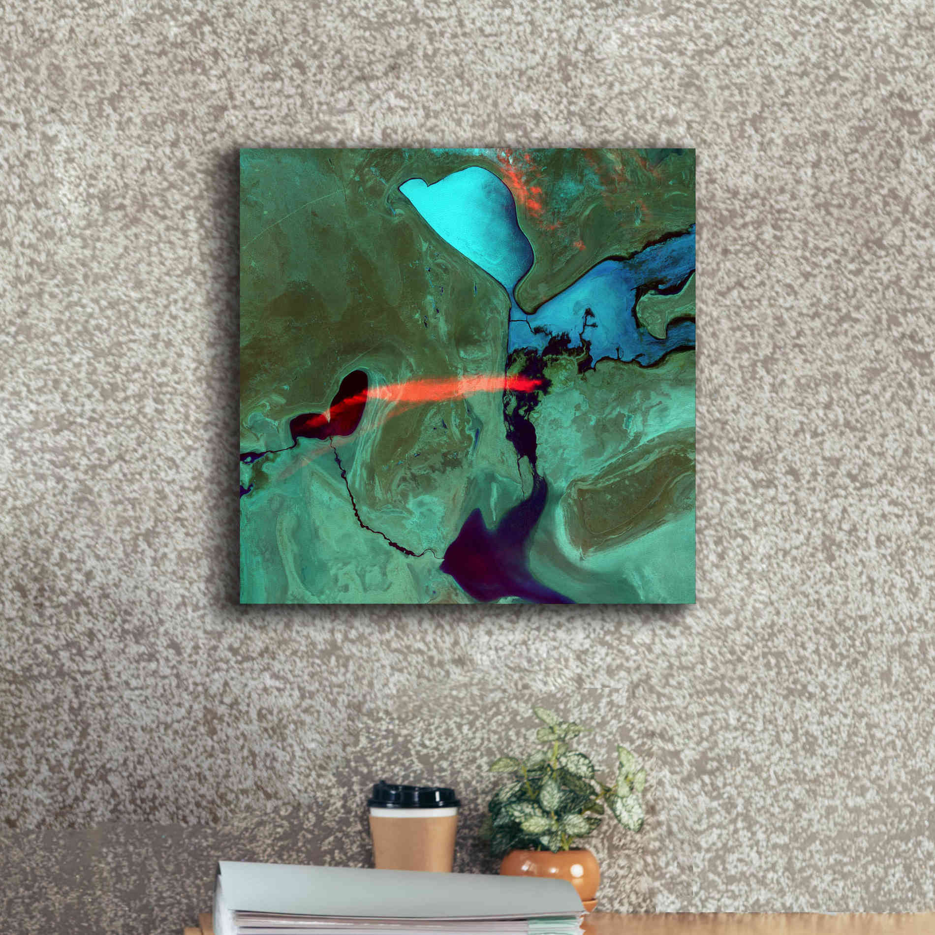 'Earth as Art: Bleeding Heart,' Canvas Wall Art,18 x 18