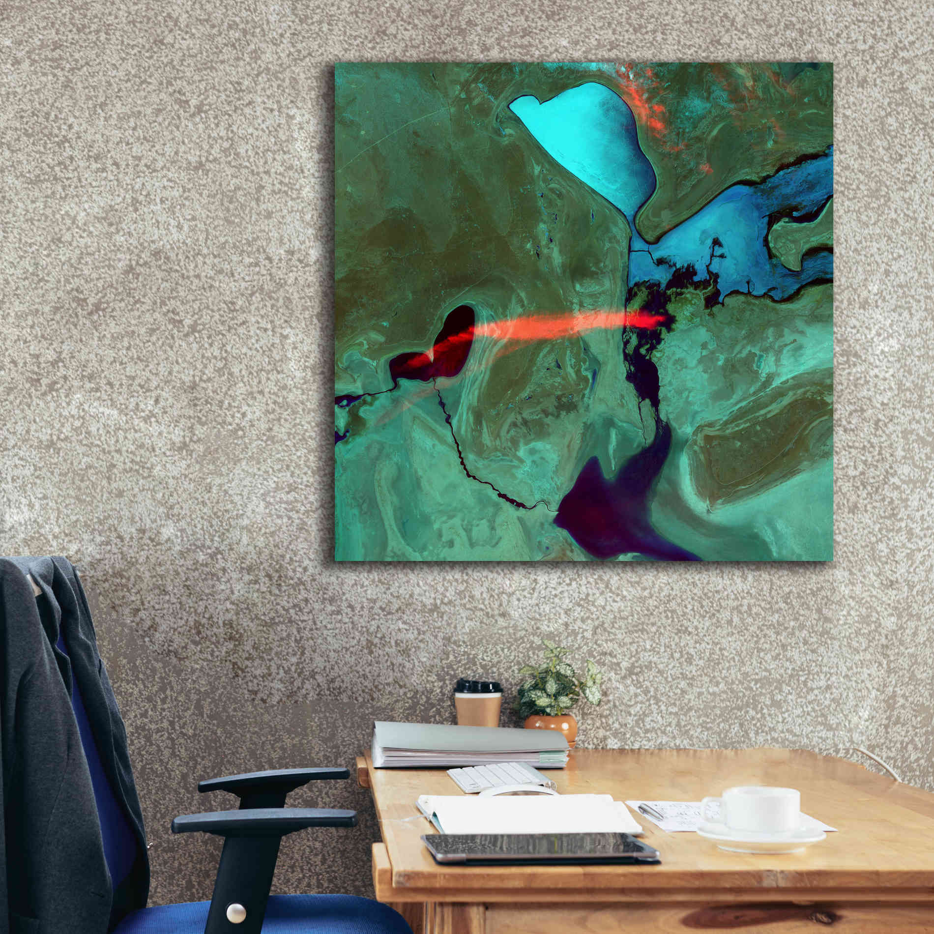 'Earth as Art: Bleeding Heart,' Canvas Wall Art,37 x 37