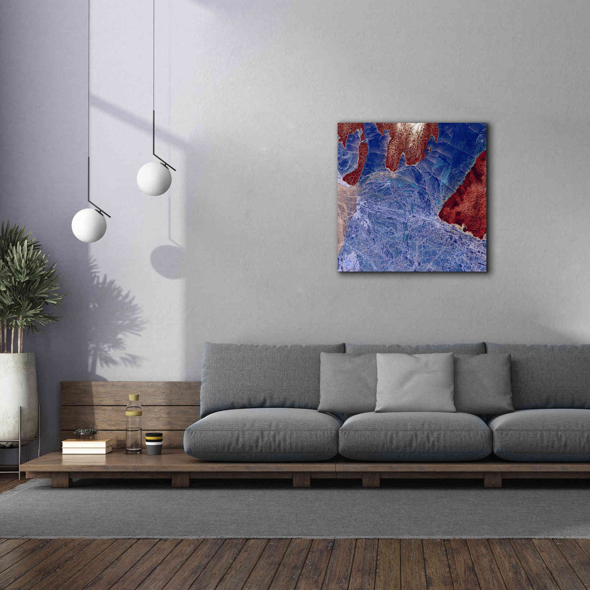 'Earth as Art: Fractured,' Canvas Wall Art,37 x 37