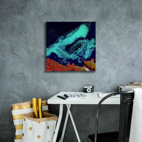 Image of 'Earth as Art: Icy Vortex,' Canvas Wall Art,18 x 18