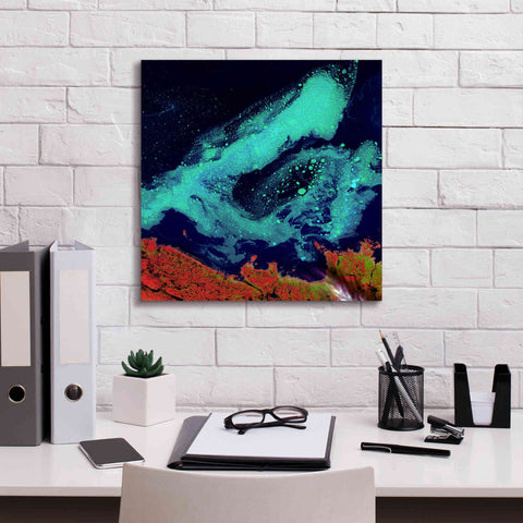 Image of 'Earth as Art: Icy Vortex,' Canvas Wall Art,18 x 18