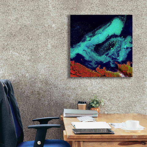 Image of 'Earth as Art: Icy Vortex,' Canvas Wall Art,26 x 26