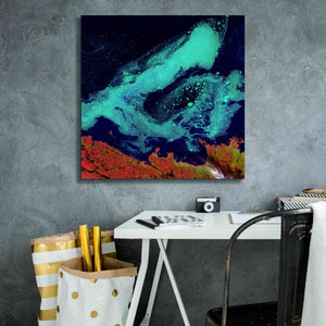 'Earth as Art: Icy Vortex,' Canvas Wall Art,26 x 26