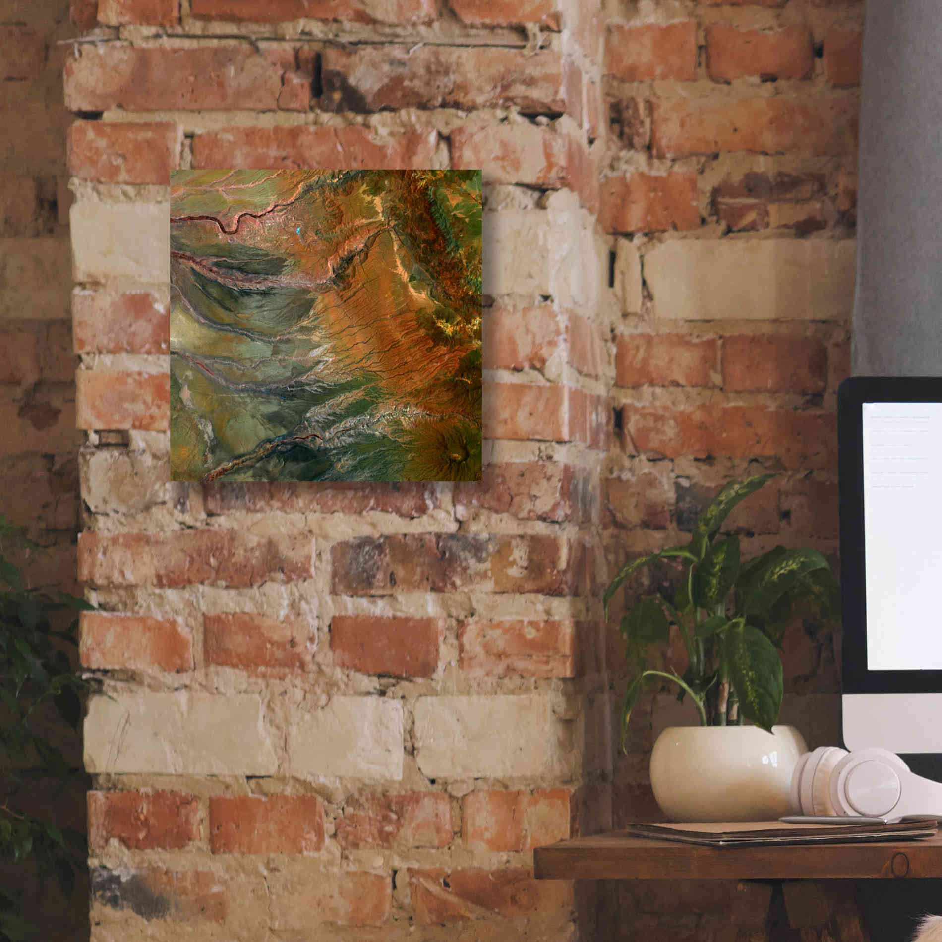 'Earth as Art: Moody Carvings,' Canvas Wall Art,12 x 12