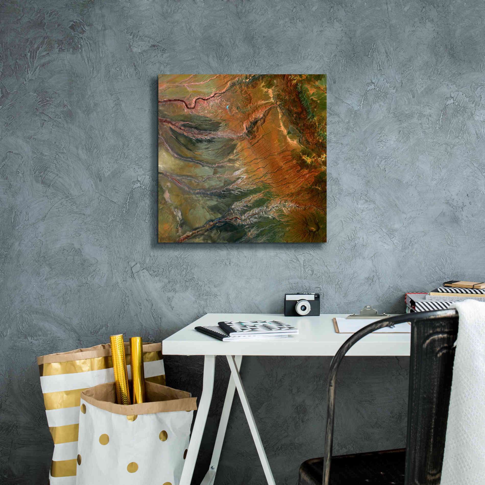 'Earth as Art: Moody Carvings,' Canvas Wall Art,18 x 18