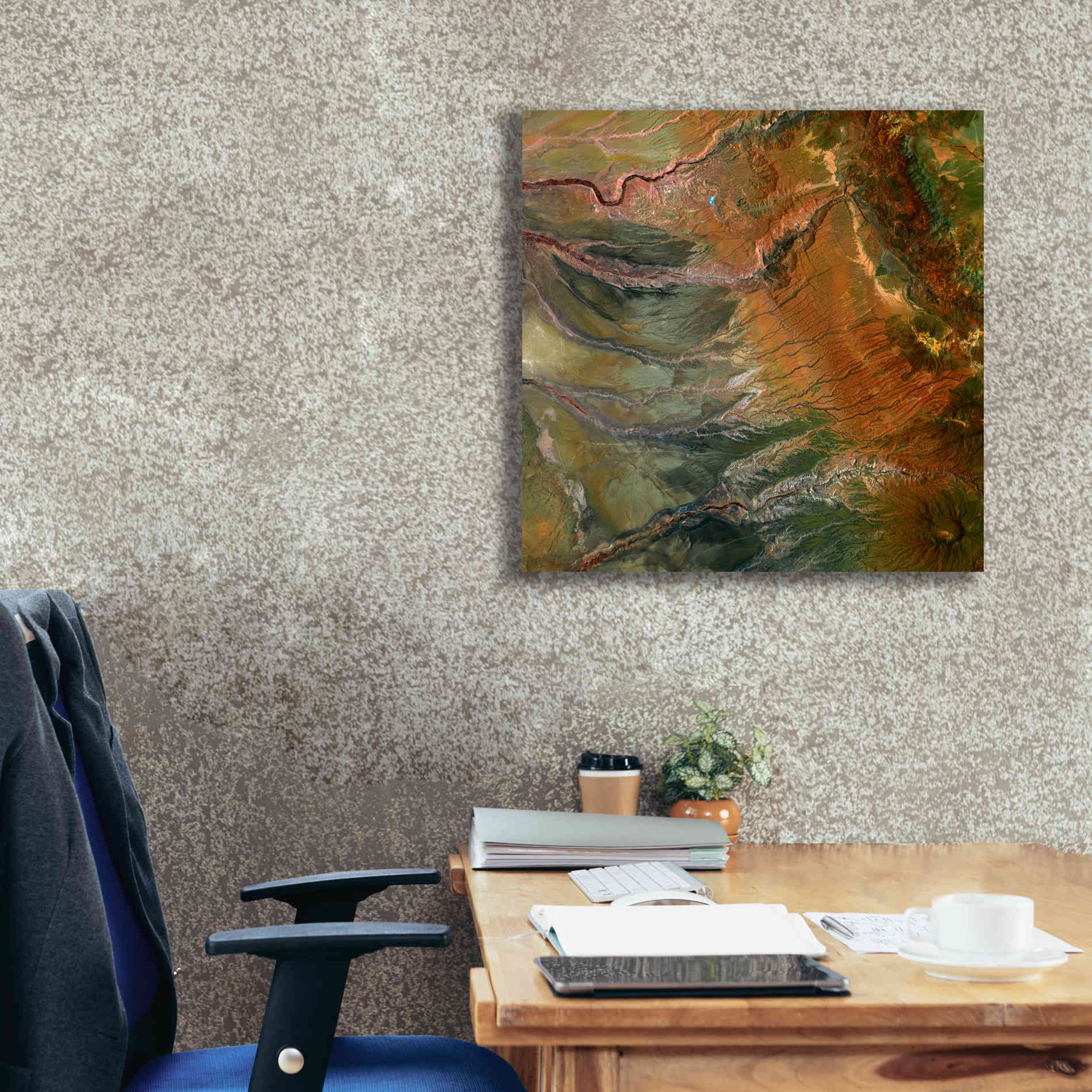 'Earth as Art: Moody Carvings,' Canvas Wall Art,26 x 26