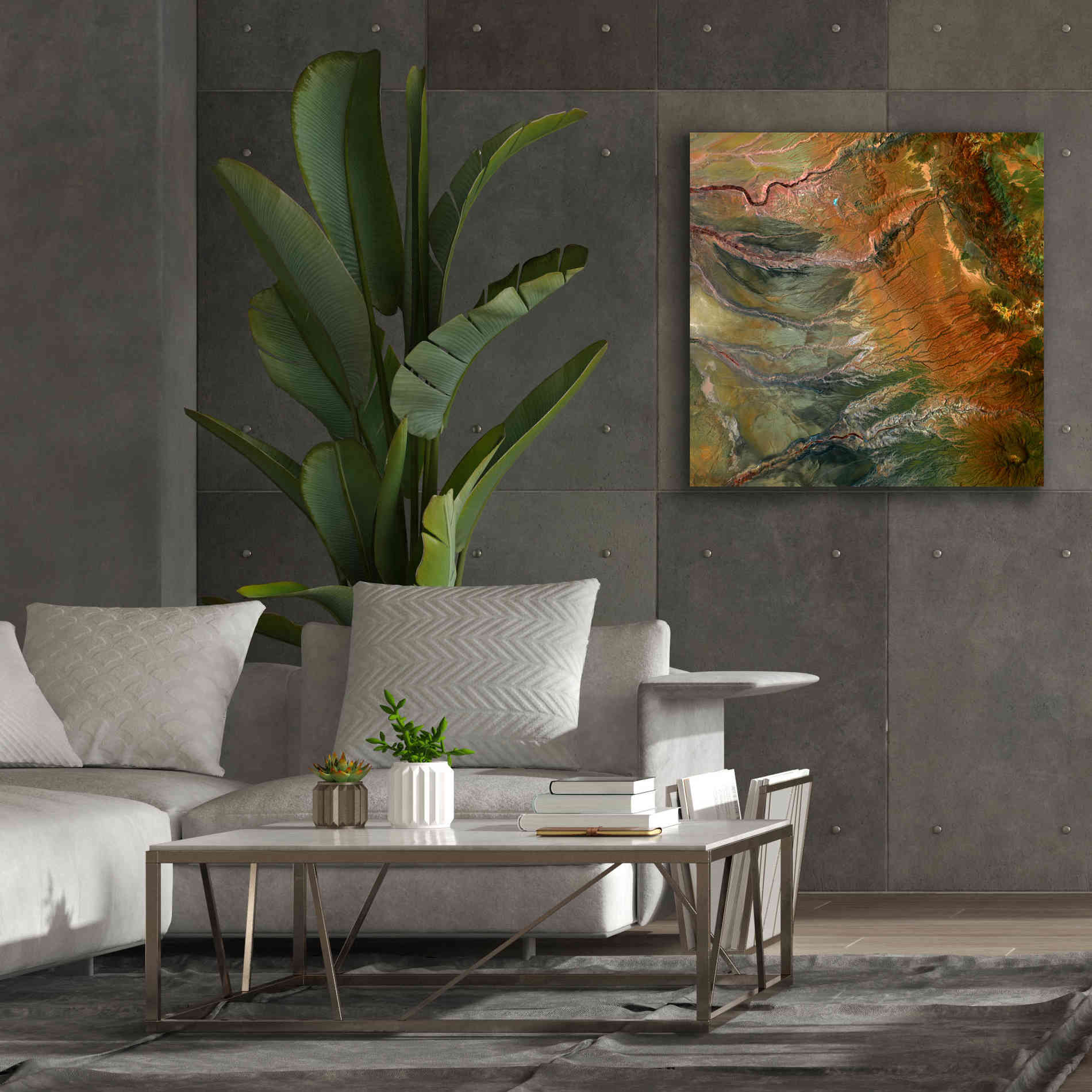 'Earth as Art: Moody Carvings,' Canvas Wall Art,37 x 37