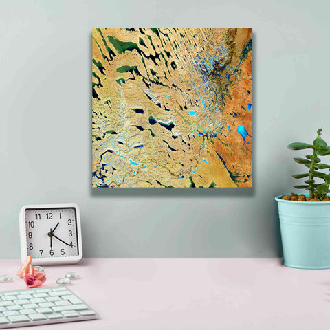 Image of 'Earth as Art: Parallel Dunes,' Canvas Wall Art,12 x 12