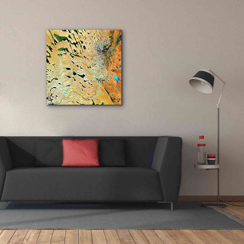 Image of 'Earth as Art: Parallel Dunes,' Canvas Wall Art,37 x 37