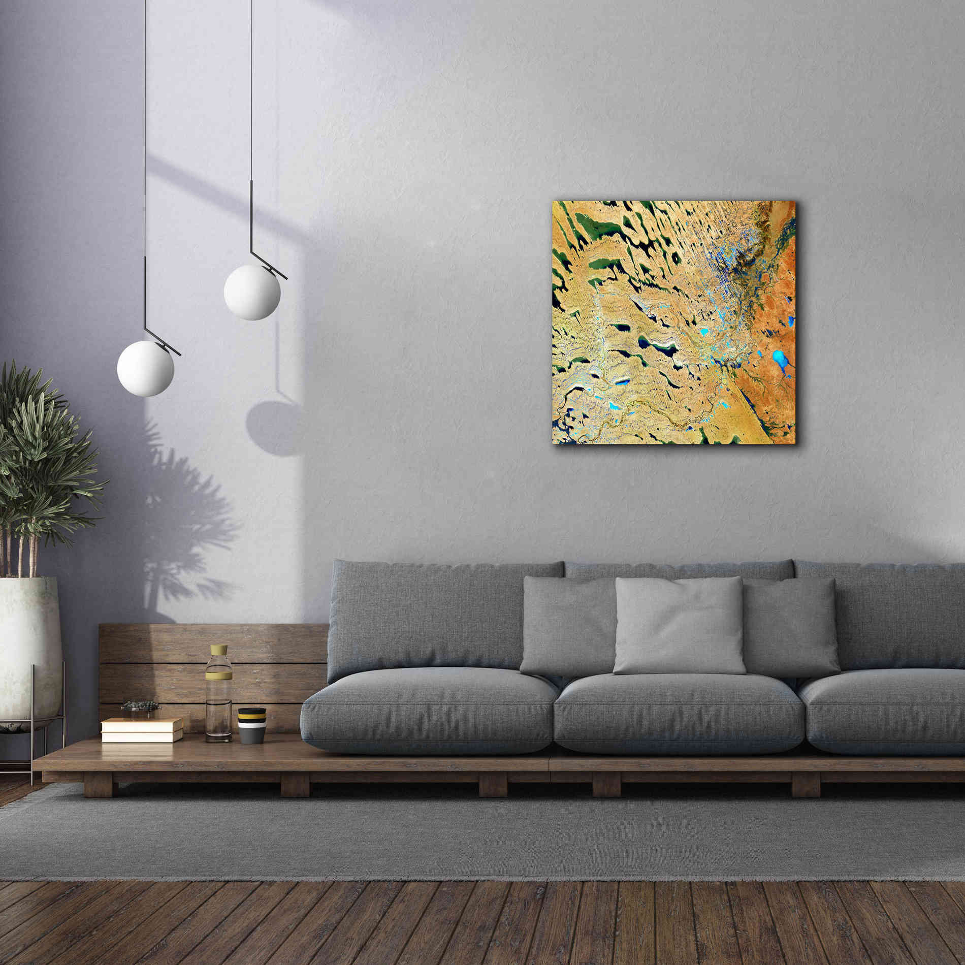 'Earth as Art: Parallel Dunes,' Canvas Wall Art,37 x 37