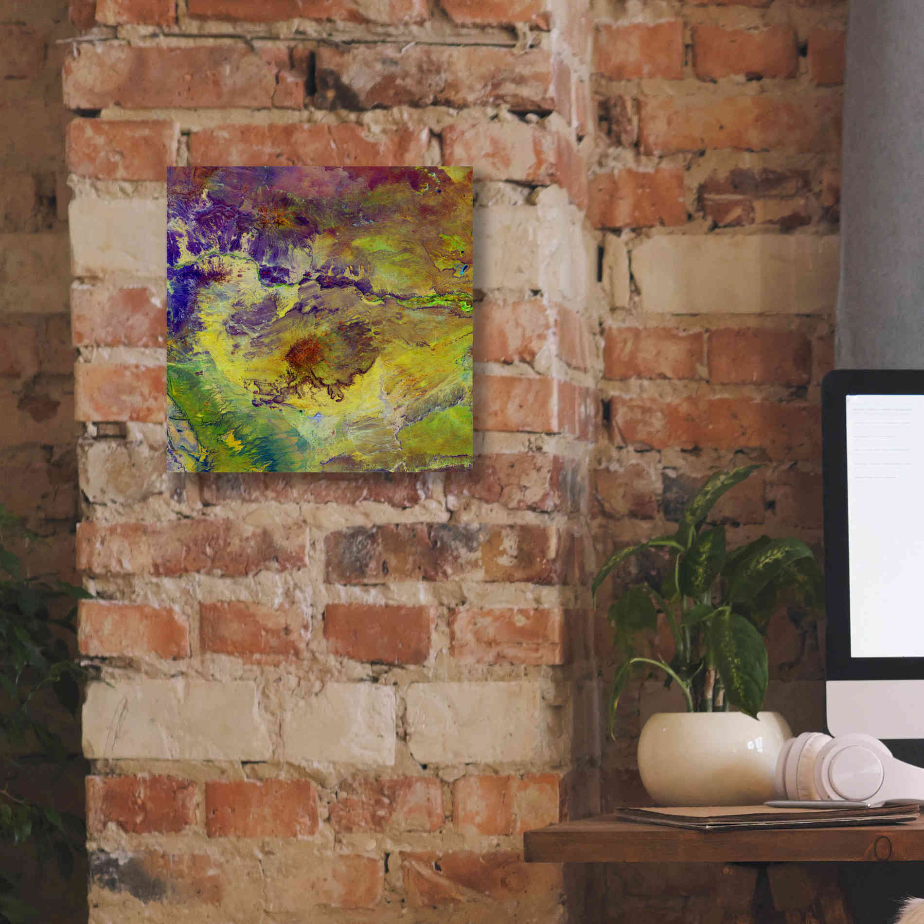 'Earth as Art: Sabotage,' Canvas Wall Art,12 x 12