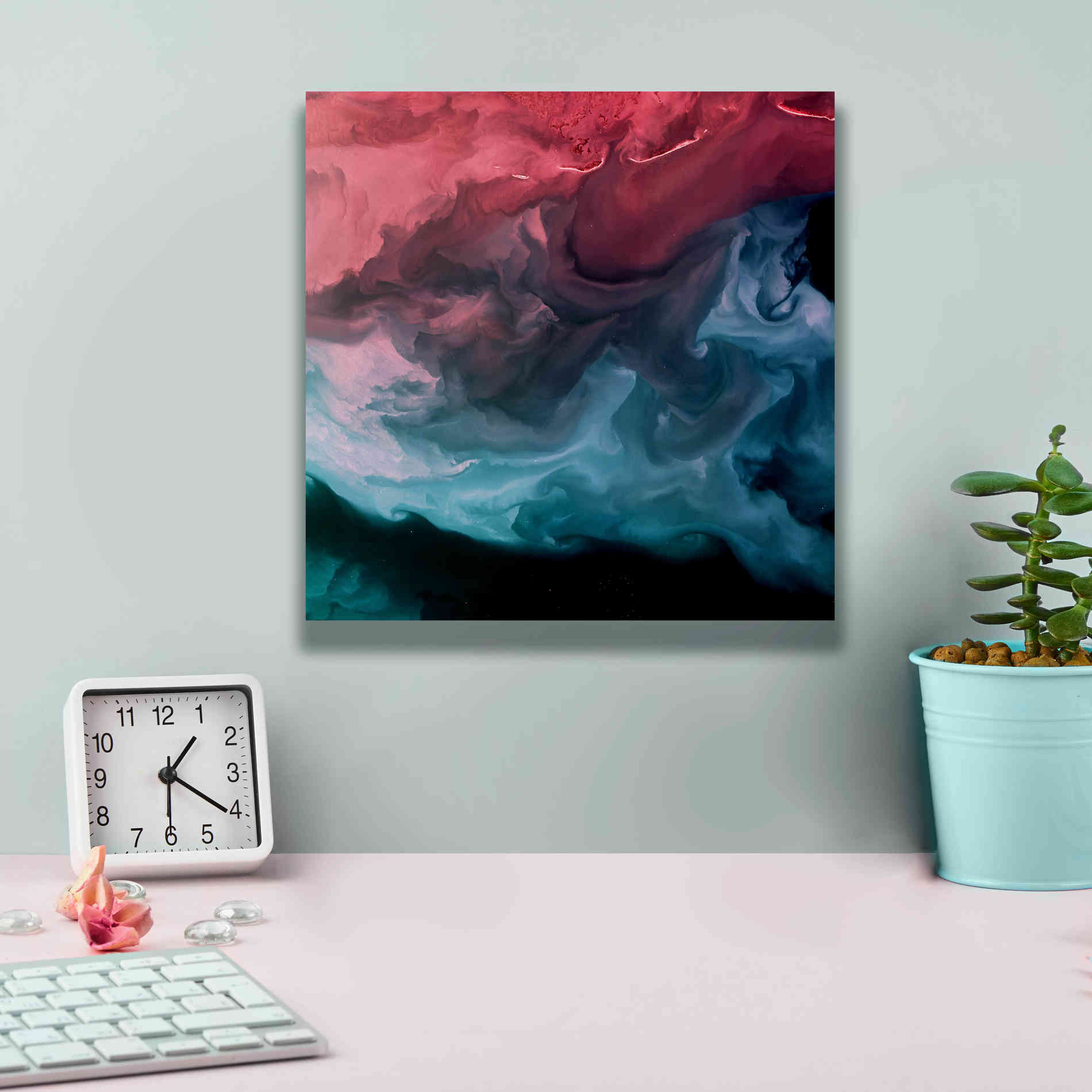 'Earth as Art: Serene Expressions,' Canvas Wall Art,12 x 12