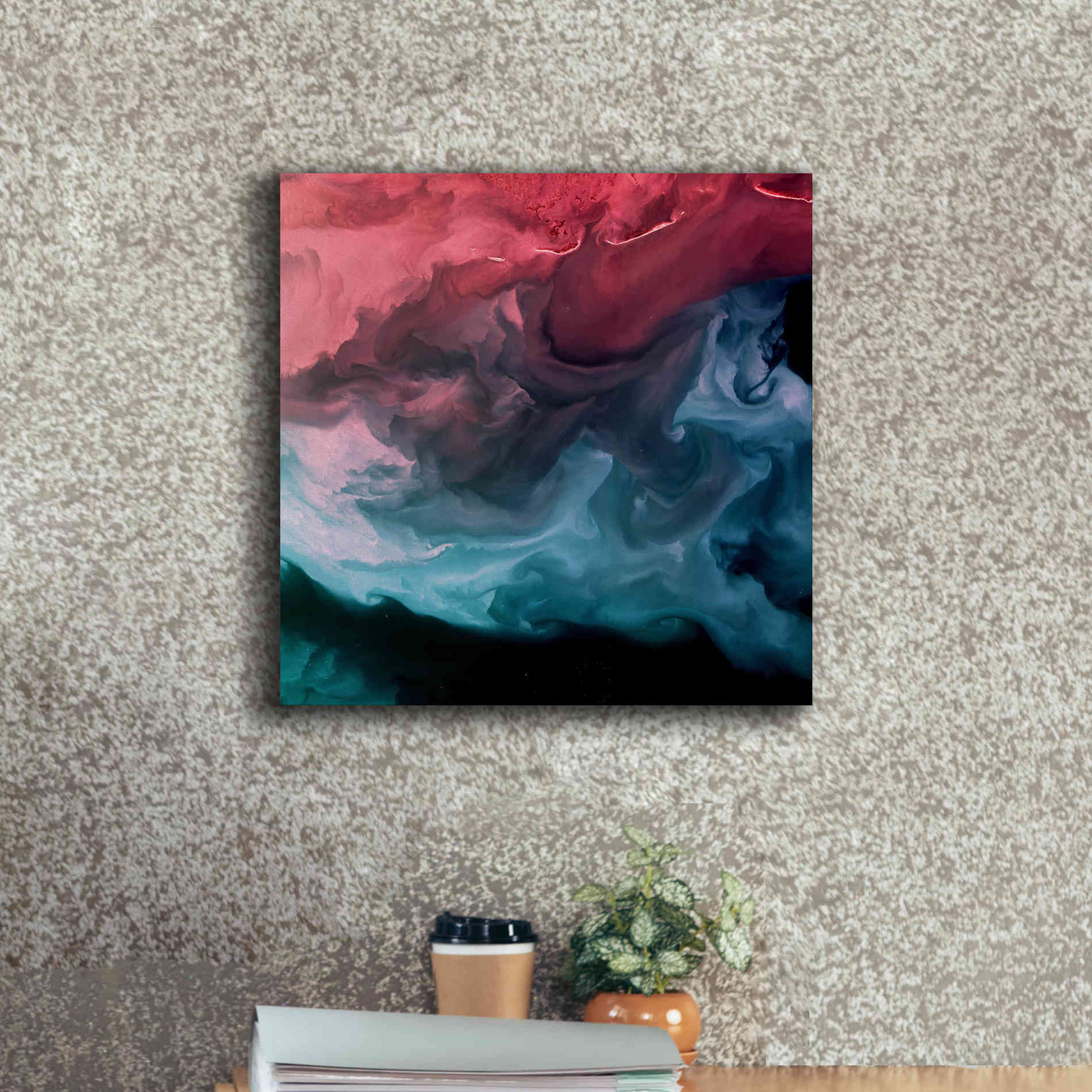 'Earth as Art: Serene Expressions,' Canvas Wall Art,18 x 18