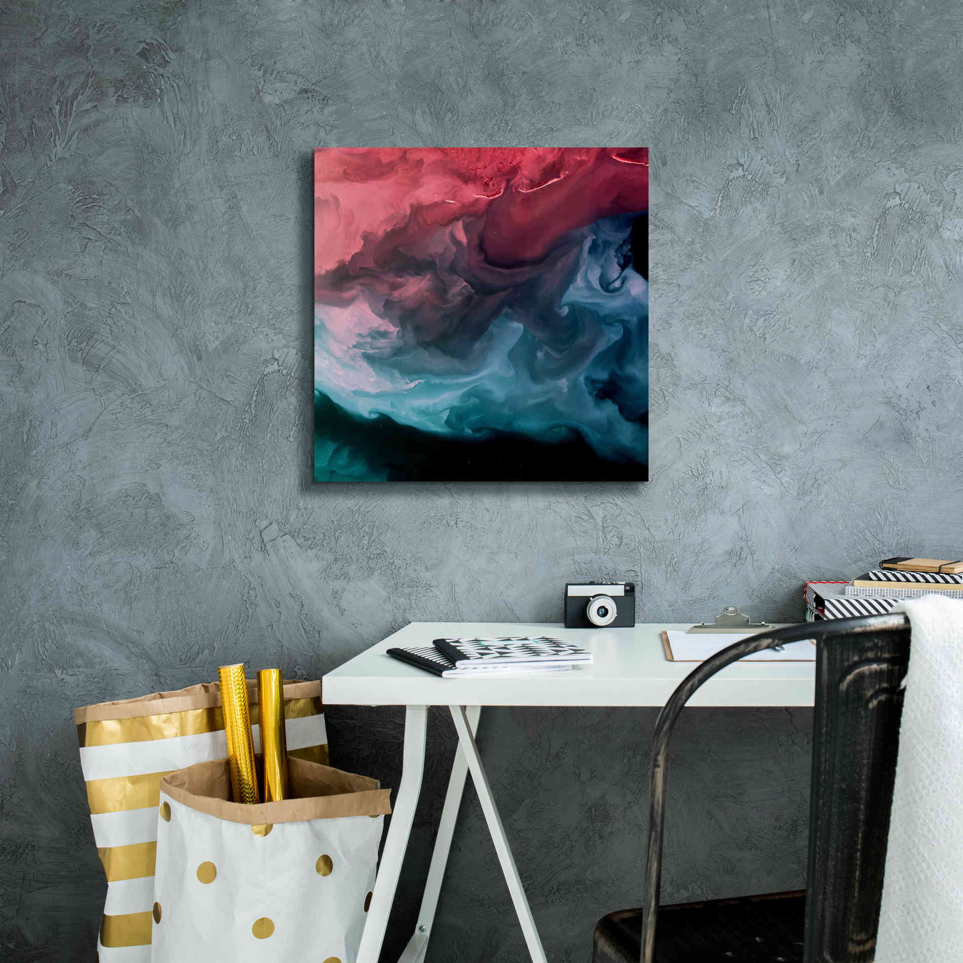 'Earth as Art: Serene Expressions,' Canvas Wall Art,18 x 18