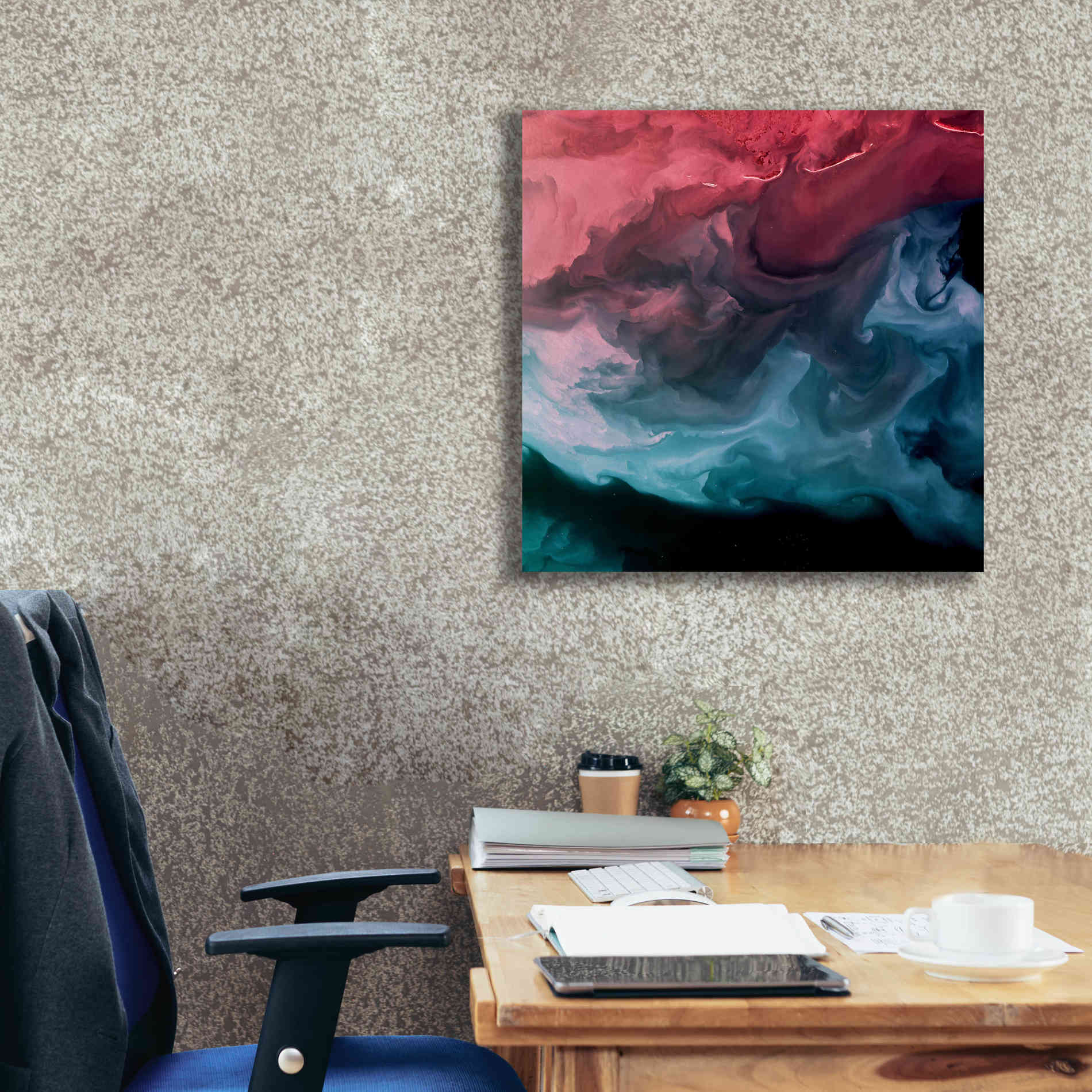 'Earth as Art: Serene Expressions,' Canvas Wall Art,26 x 26