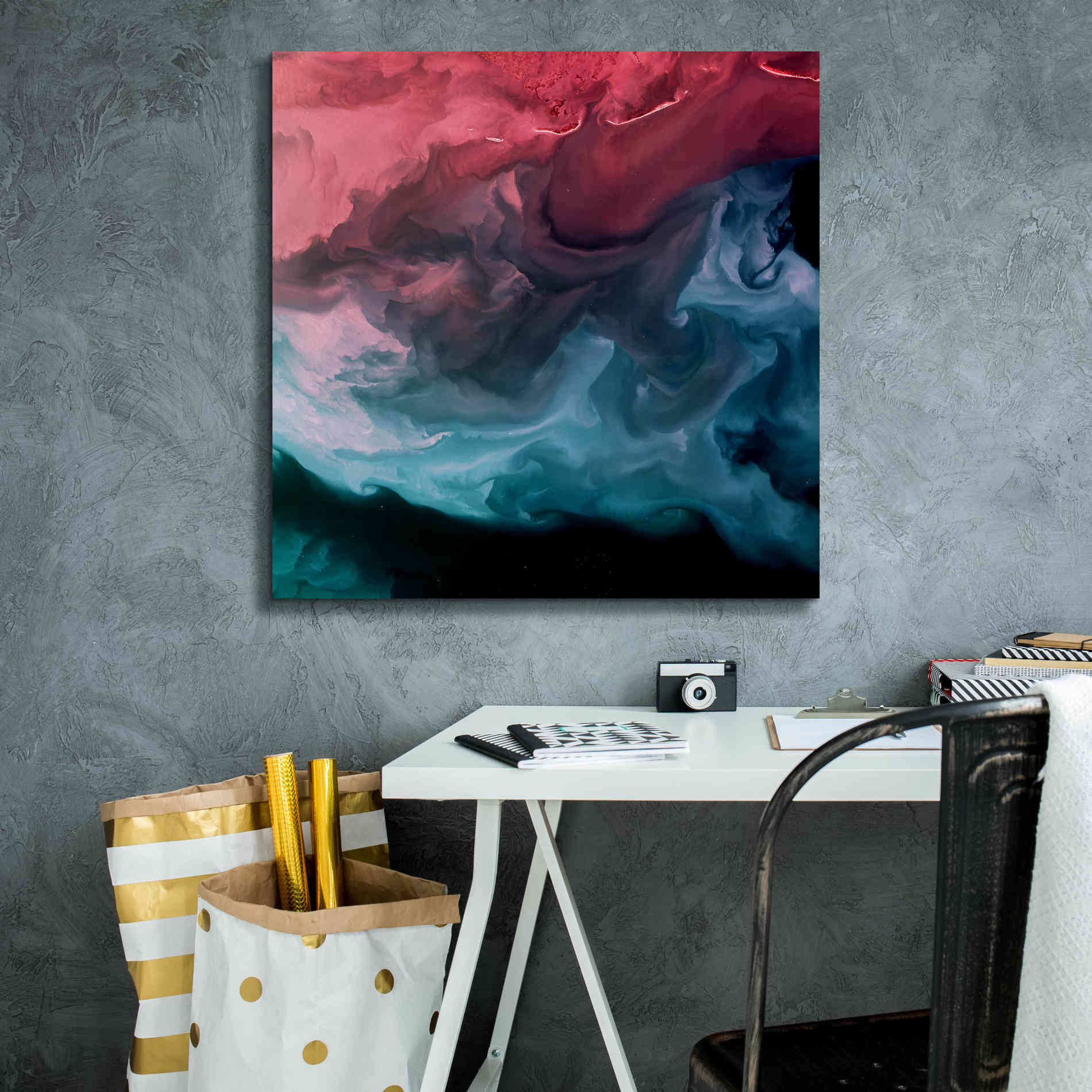 'Earth as Art: Serene Expressions,' Canvas Wall Art,26 x 26