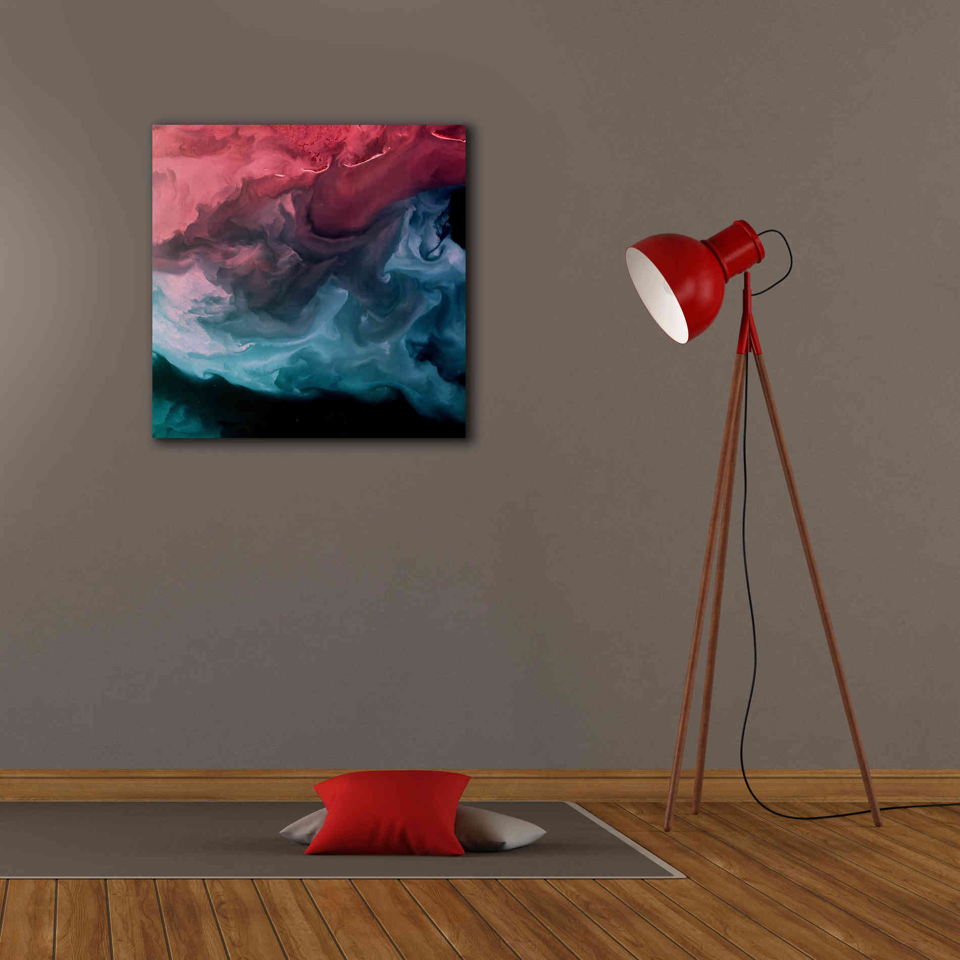 'Earth as Art: Serene Expressions,' Canvas Wall Art,26 x 26