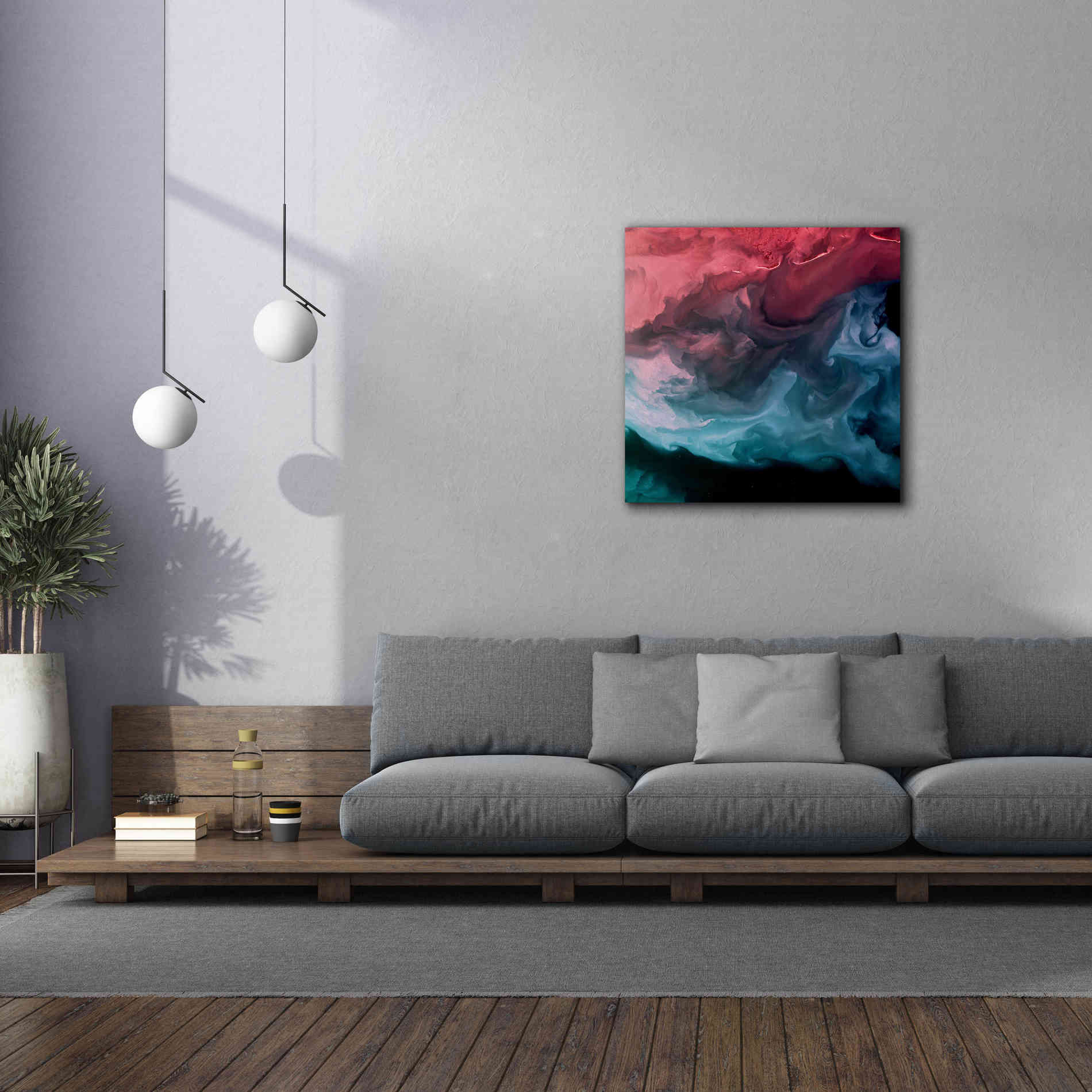 'Earth as Art: Serene Expressions,' Canvas Wall Art,37 x 37