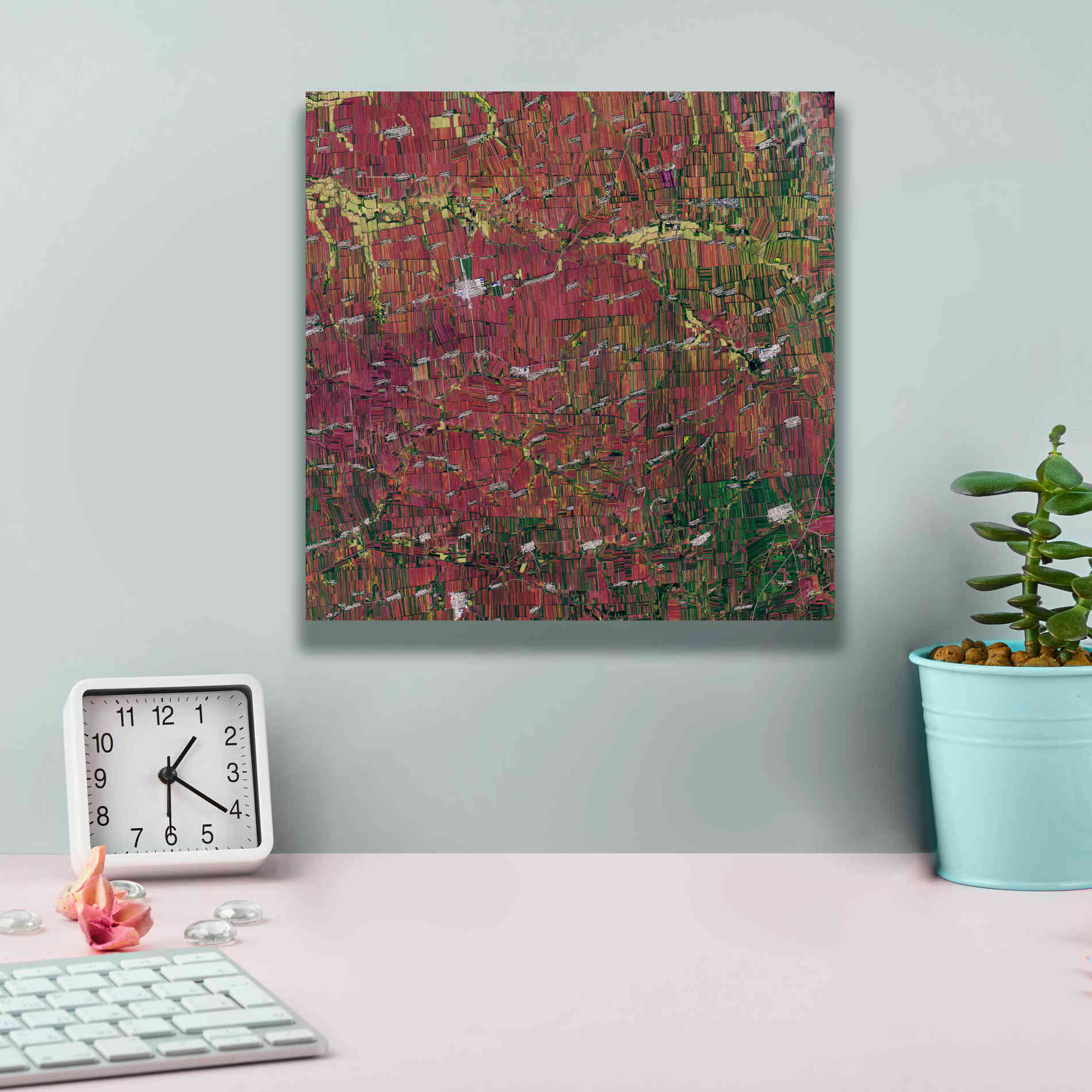 'Earth as Art: Shifting Shapes,' Canvas Wall Art,12 x 12