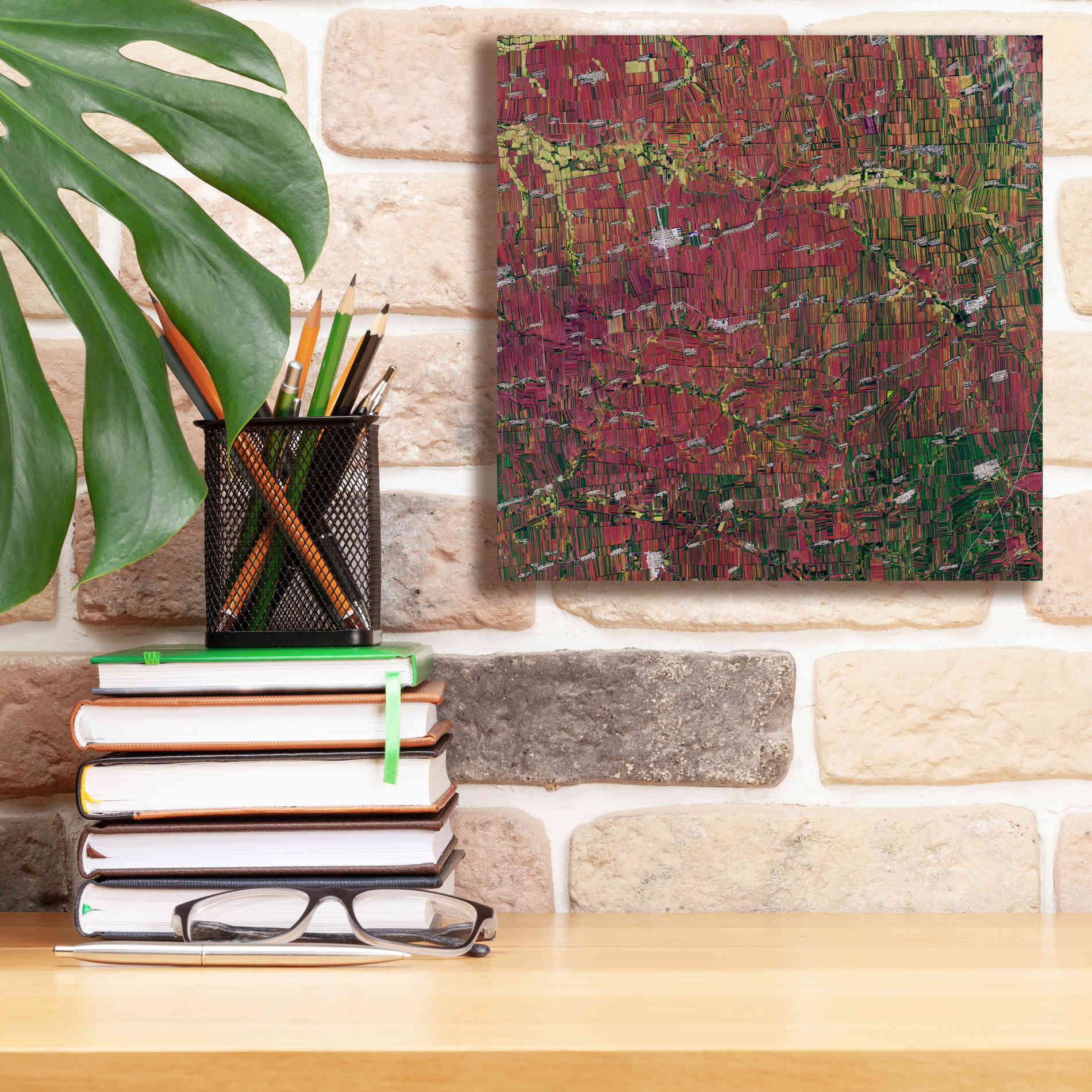 'Earth as Art: Shifting Shapes,' Canvas Wall Art,12 x 12