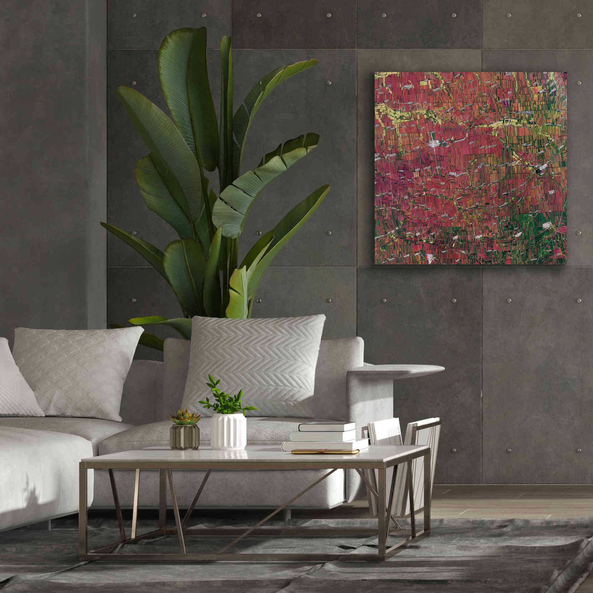 'Earth as Art: Shifting Shapes,' Canvas Wall Art,37 x 37