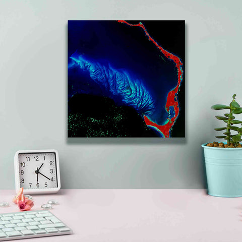 Image of 'Earth as Art: Shoal Complex,' Canvas Wall Art,12 x 12