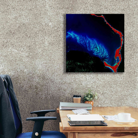 Image of 'Earth as Art: Shoal Complex,' Canvas Wall Art,26 x 26