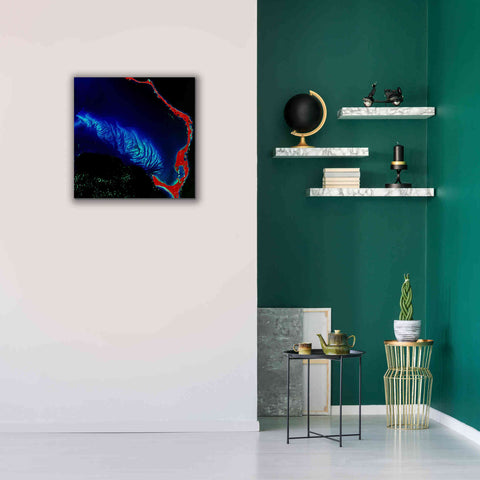Image of 'Earth as Art: Shoal Complex,' Canvas Wall Art,26 x 26