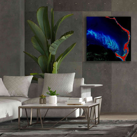Image of 'Earth as Art: Shoal Complex,' Canvas Wall Art,37 x 37