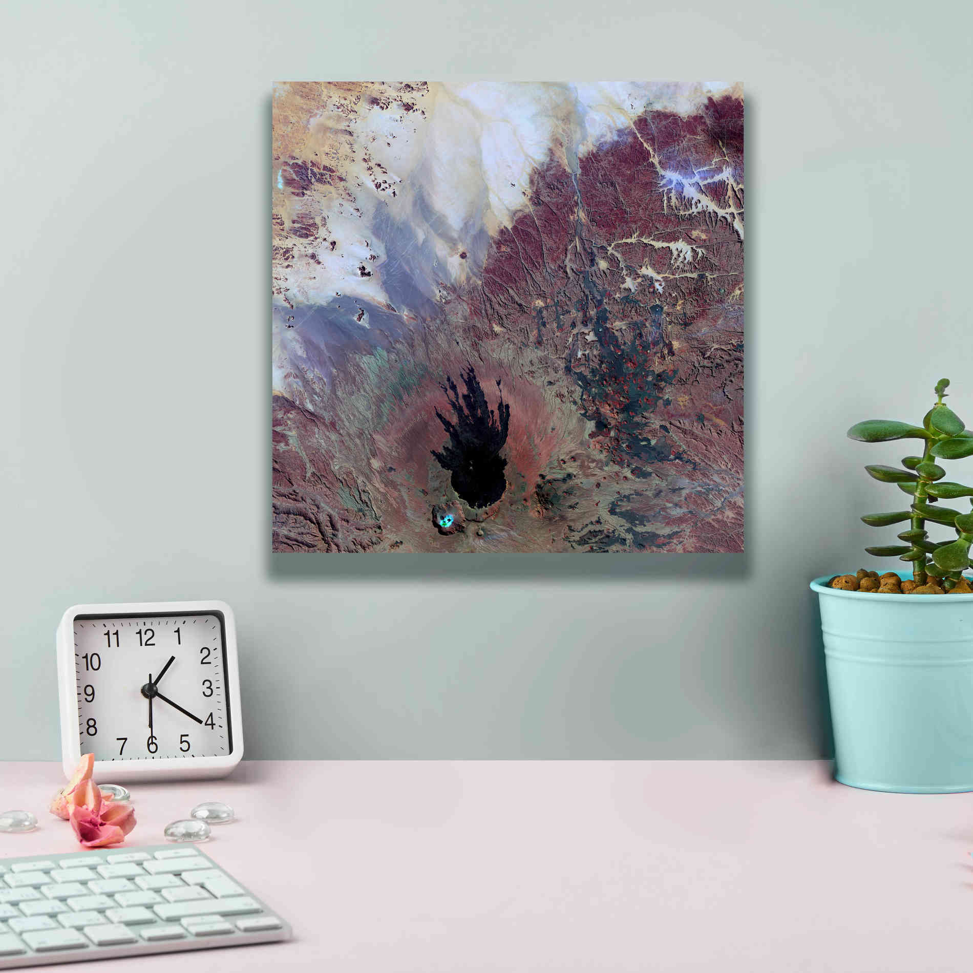 'Earth as Art: The Watcher,' Canvas Wall Art,12 x 12