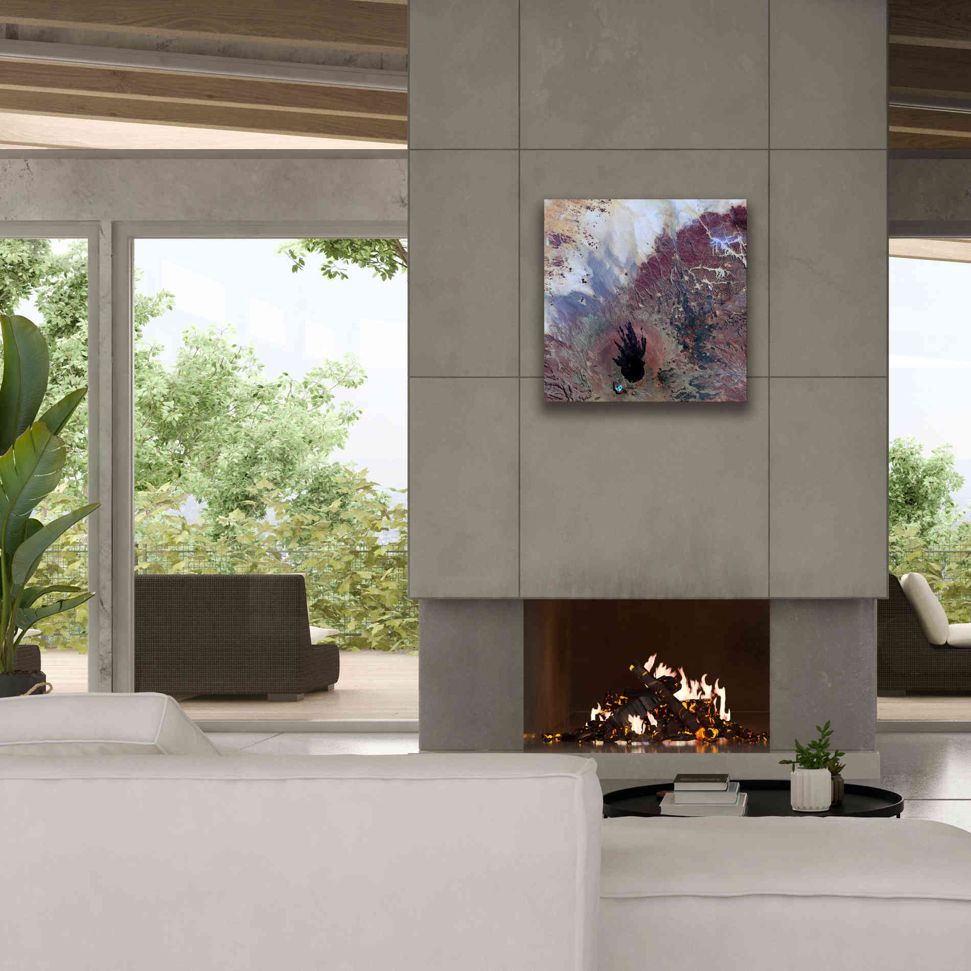 'Earth as Art: The Watcher,' Canvas Wall Art,26 x 26