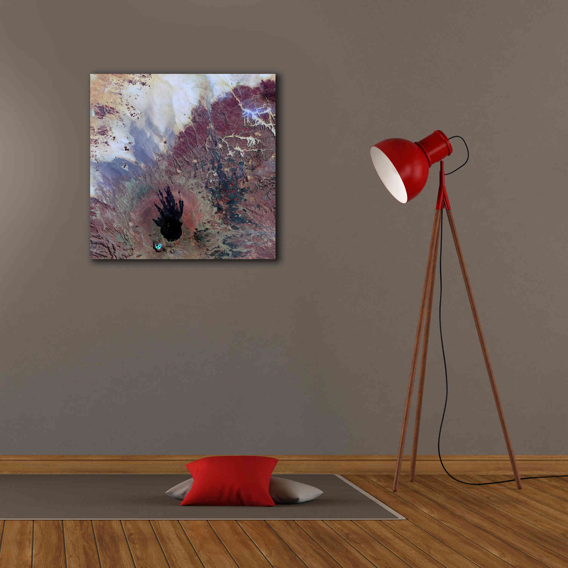 'Earth as Art: The Watcher,' Canvas Wall Art,26 x 26