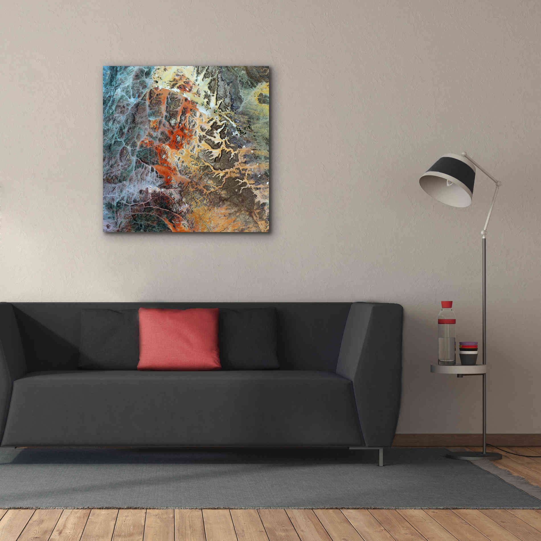 'Earth as Art: Unfriendly Landscape,' Canvas Wall Art,37 x 37