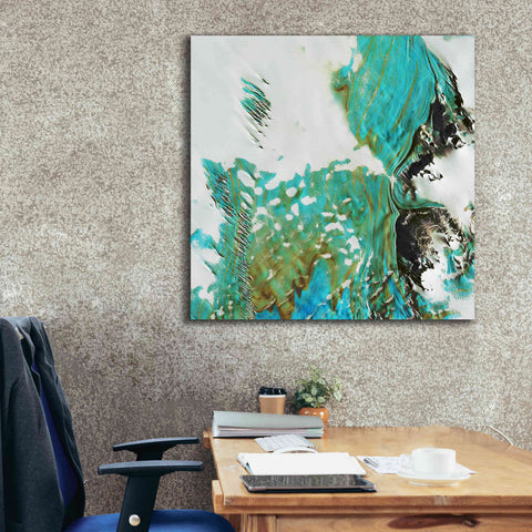 Image of 'Earth as Art: Blue Ice,' Canvas Wall Art,37 x 37