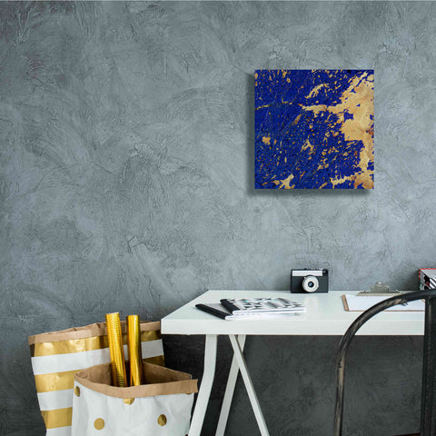 Image of 'Earth as Art: Copper and Blue,' Canvas Wall Art,12 x 12