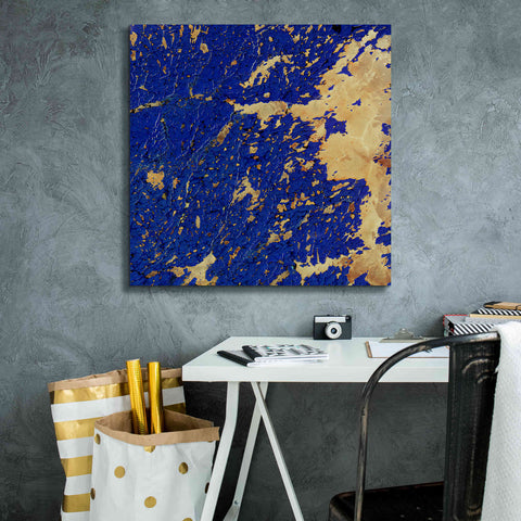 Image of 'Earth as Art: Copper and Blue,' Canvas Wall Art,26 x 26