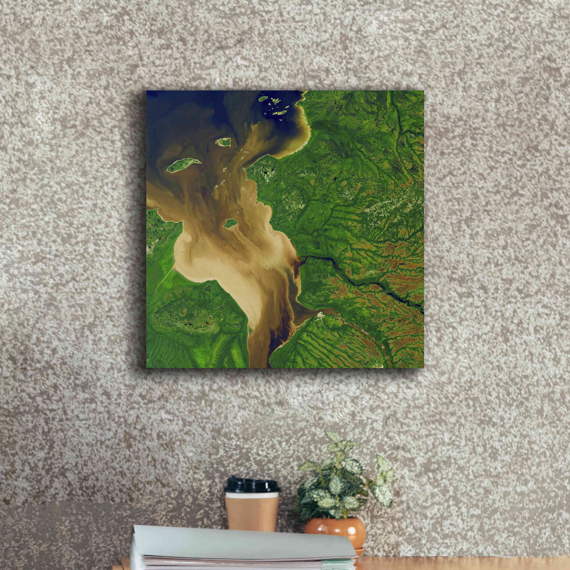 'Earth as Art: Facing the Tide,' Canvas Wall Art,18 x 18