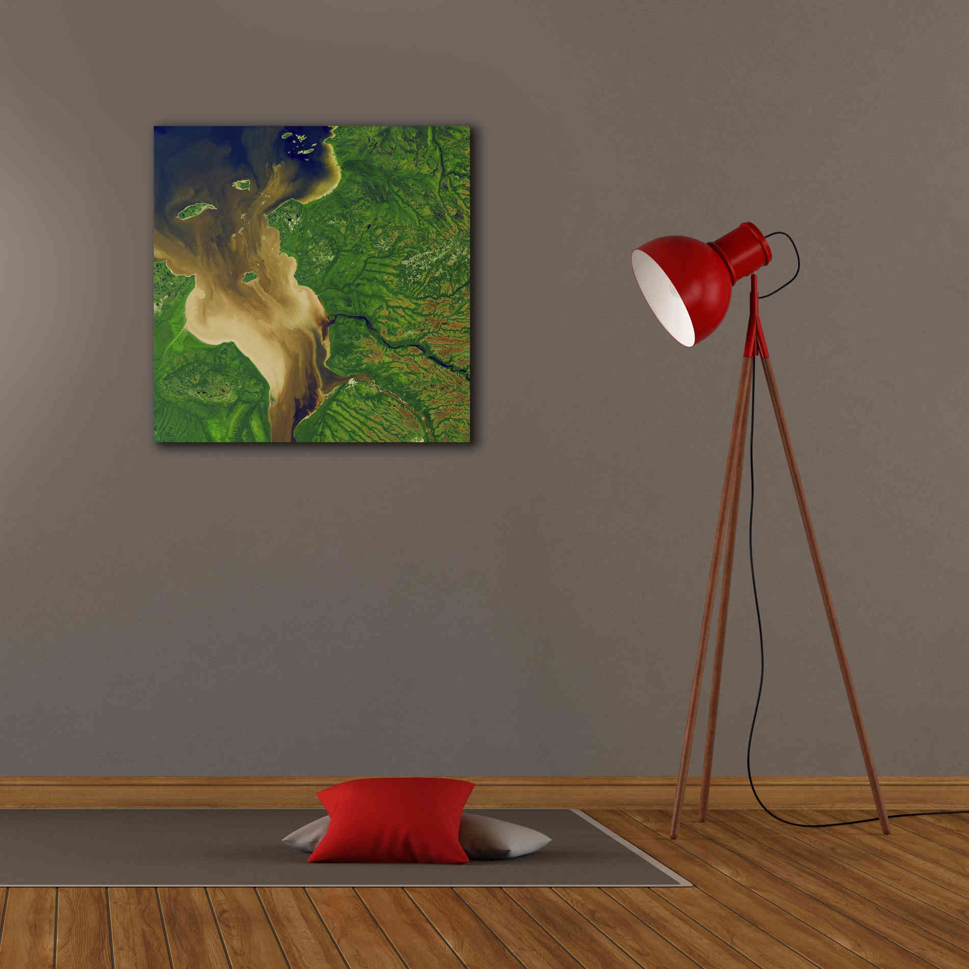 'Earth as Art: Facing the Tide,' Canvas Wall Art,26 x 26